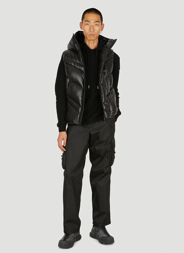 Moncler Hooded Puffer Sleeveless Jacket Black mon0150002