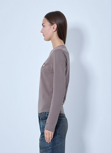 LN-CC® - Marni: Cut-Out Detail Long Sleeve Top - Grey Marni Cut-Out Detail Long Sleeve Top Grey mni0266005