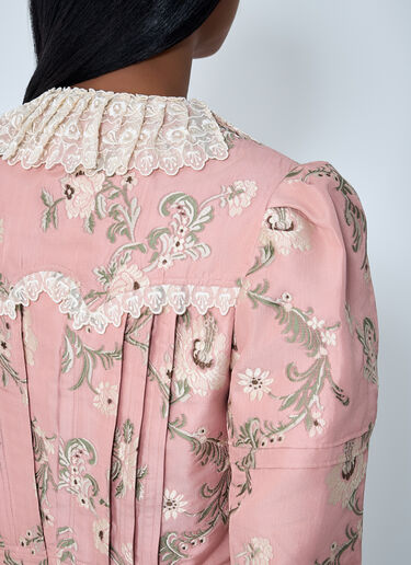 Jacquared Taffeta And Lace Jacket Chloé Jacquared Taffeta And Lace Jacket Pink chl0262010