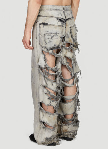 Balenciaga Destroyed Jeans Grey bal0152043