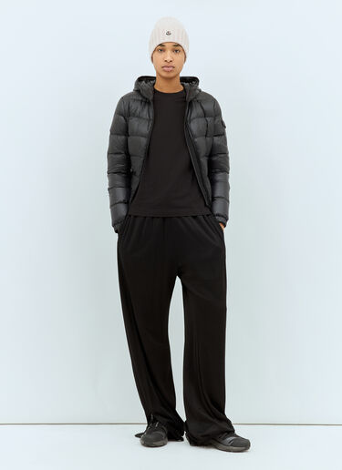 Moncler Gles Hooded Short Down Jacket Black mon0259011