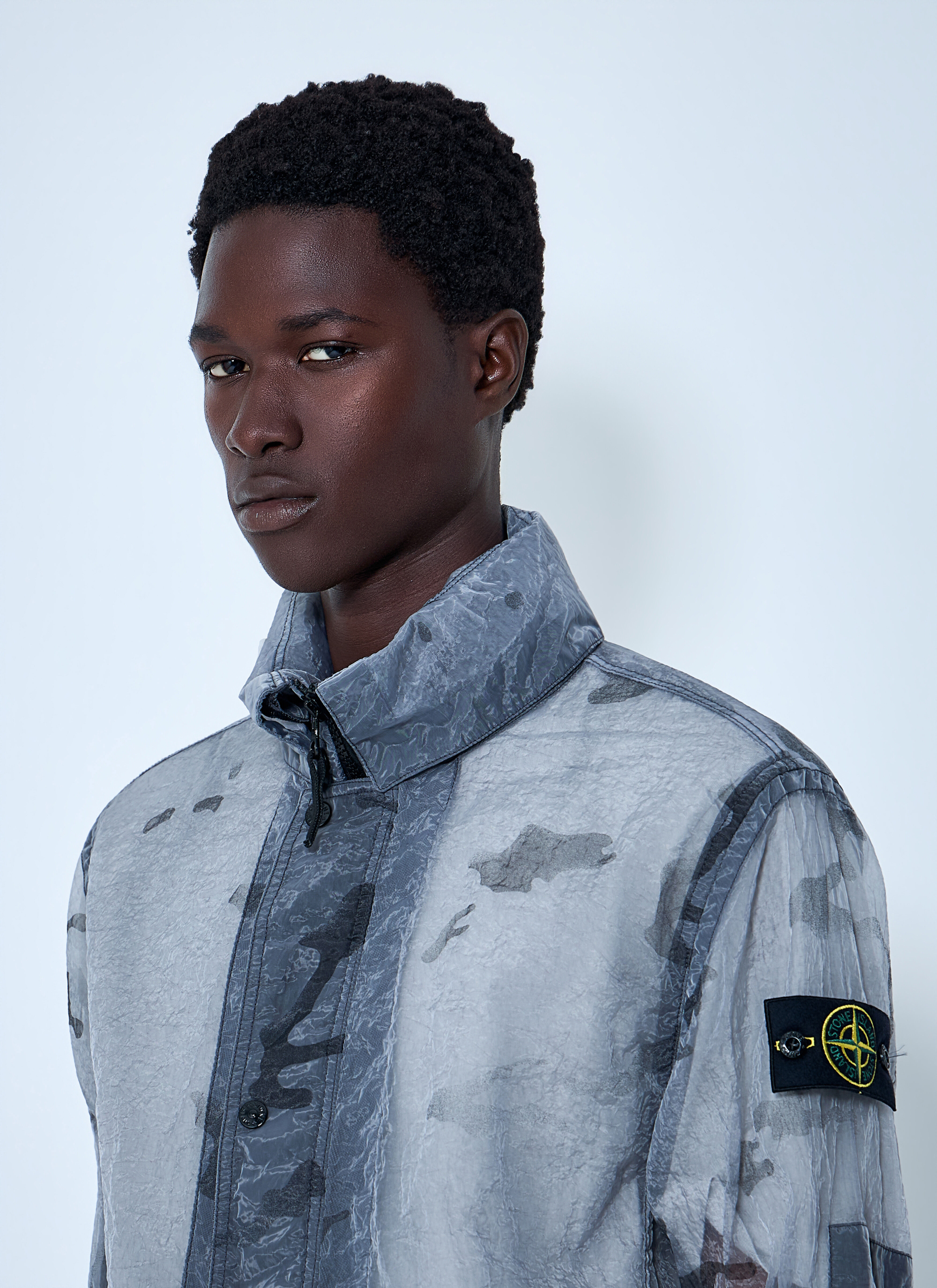 Stone Island Men's' Sheer Technical Jacket in Grey | LN-CC®
