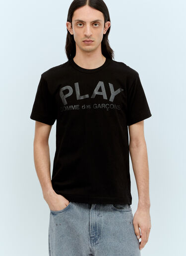 Comme Des Garçons PLAY Logo Print T-Shirt Black cpl0356006