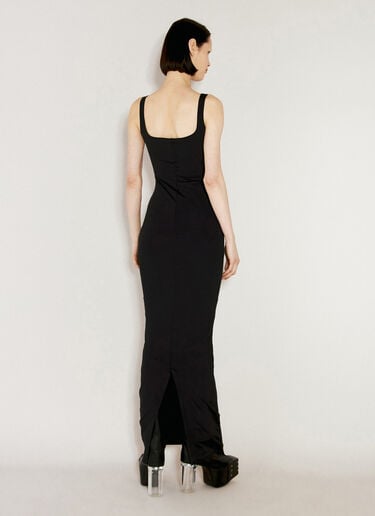 Entire Studios Square Neck Maxi Dress Black ent0255018