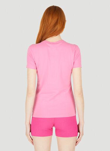 Jacquemus Logo Embroidery T-Shirt Pink jac0248034
