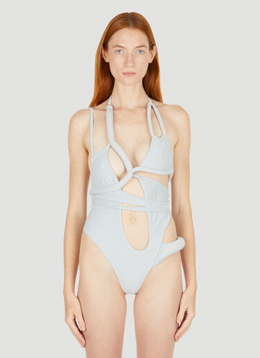 Entire Studios Asymmetric Swimsuit Light Grey ent0250006