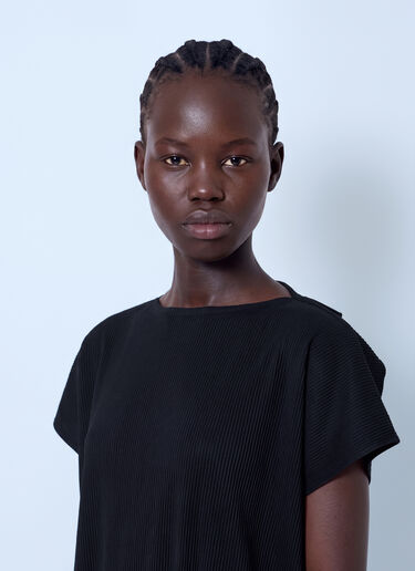 LN-CC® - Pleats Please Issey Miyake: A-Poc Slice Shirt - Black Pleats Please Issey Miyake A-Poc Slice Shirt Black plp0266006