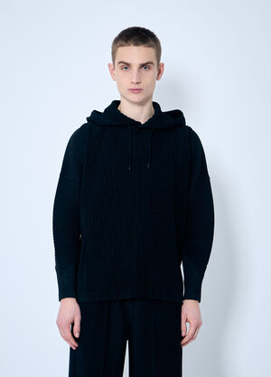 Moncler Pleated Hooded Sweatshirt Black mon0160026