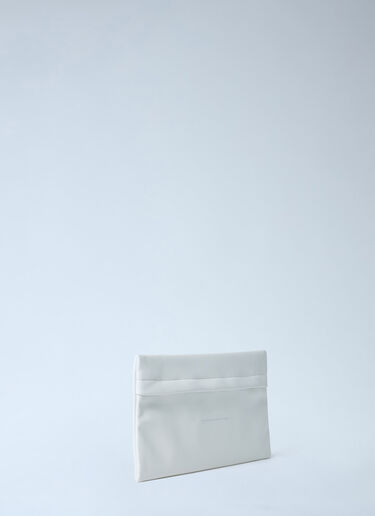 MM6 Maison Margiela Logo Print Pouch White mmm0261020