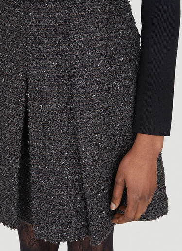 Gucci Melange Tweed Skirt Black guc0247068