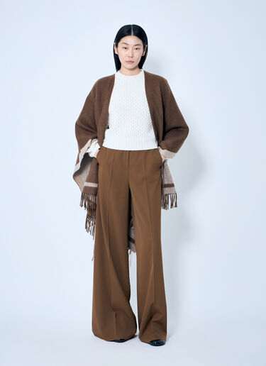 Gabardine Wool Pants Max Mara Gabardine Wool Pants Brown max0259012