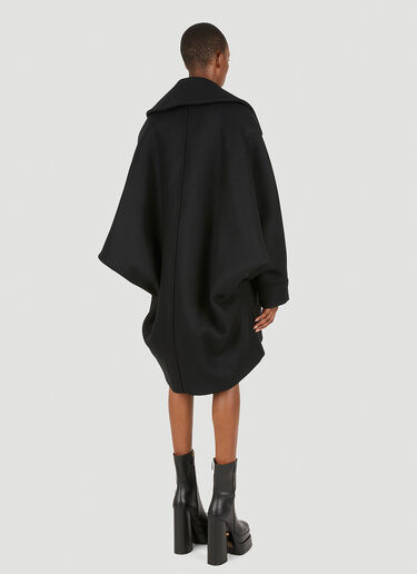 Saint Laurent Oversized Coat Black sla0249030