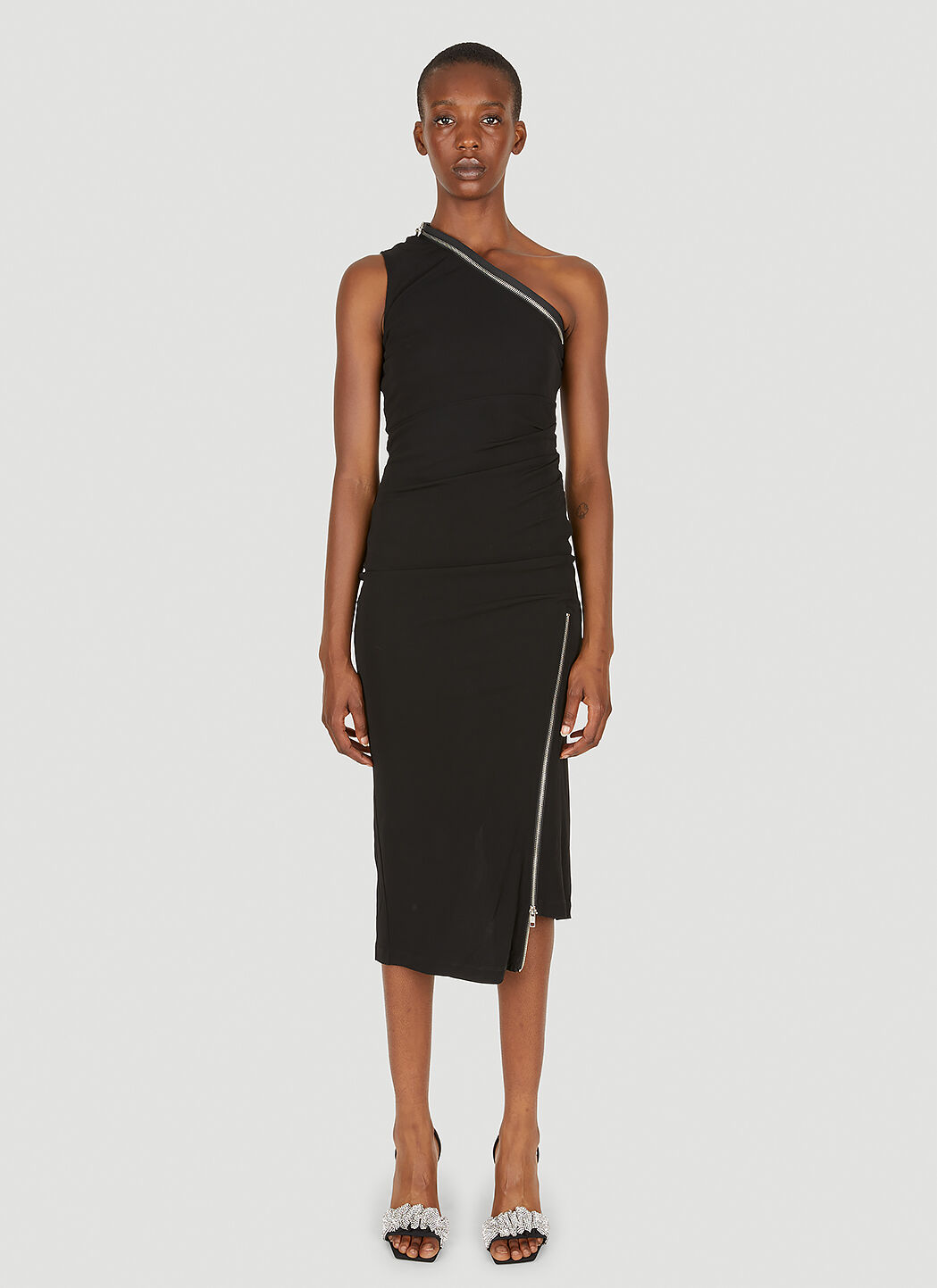 Helmut lang deals one shoulder dress