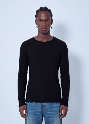 Our Legacy Elongated Longsleeve Top Black our0165018