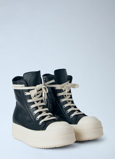 LN-CC® - Rick Owens: Mega Bumper Sneakers - Black Rick Owens Mega Bumper Sneakers Black ric0265040