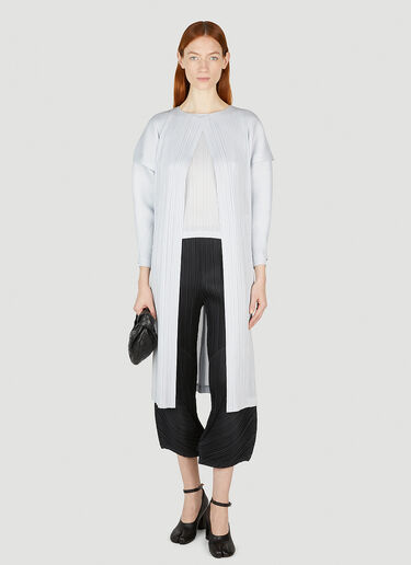 Pleats Please Issey Miyake Cropped Pleated Pants Black plp0252004