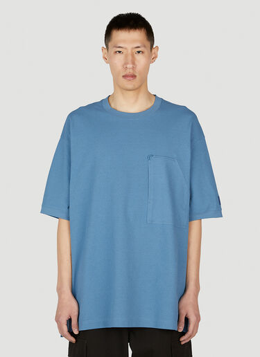 Y-3 ワークウェア Tシャツ ブルー yyy0152032