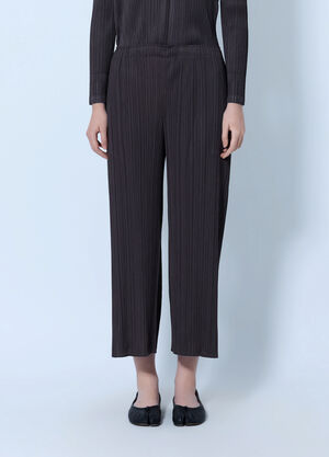 Pleats Please Issey Miyake August Pleated Pants Brown plp0266019