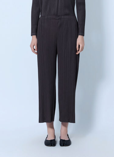 LN-CC® - Pleats Please Issey Miyake: August Pleated Pants - Brown Pleats Please Issey Miyake August Pleated Pants Brown plp0266019