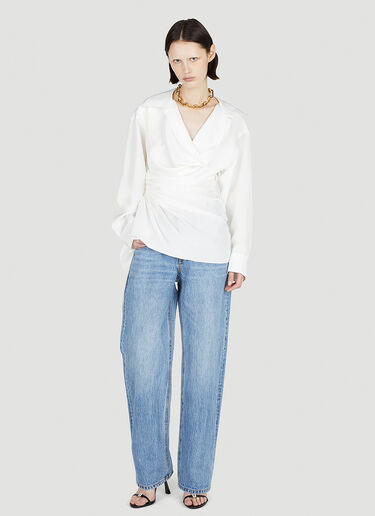 Alexander Wang Cowl Neck Shirt White awg0252007