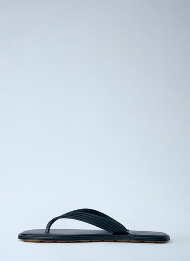 Bottega Veneta Matt Ruber Nappa Sandals Black bov0164008