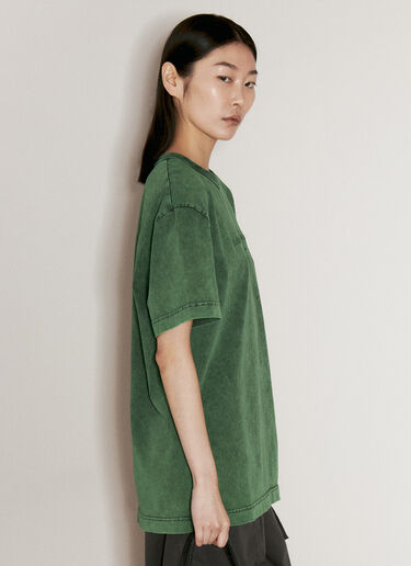 Alexander Wang Embossed Logo T-Shirt Green awg0255039