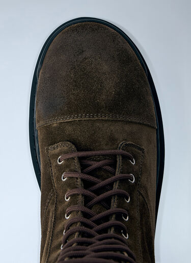 LN-CC® - Balenciaga: Combat Strike L20 Ankle Boots - Olive Balenciaga Combat Strike L20 Ankle Boots Olive bal0165030
