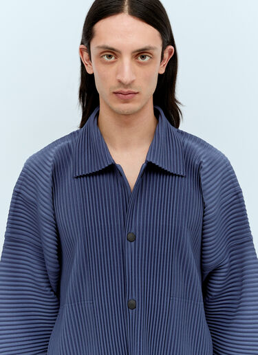 월간 색상: 2월 플리츠 셔츠 Homme Plissé Issey Miyake 월간 색상: 2월 플리츠 셔츠 블루 hmp0156008