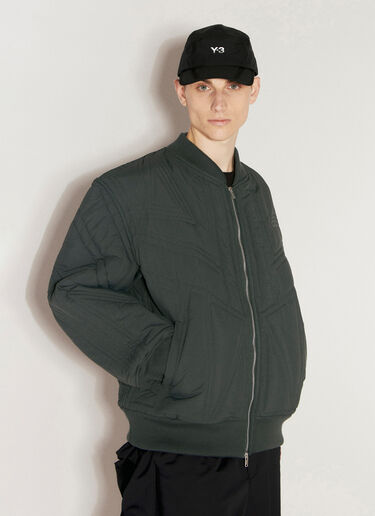 Y-3 Quilted Bomber Jacket Grey yyy0354038
