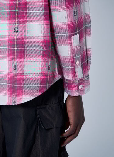 Stüssy Motif Plaid Shirt Pink sts0160005