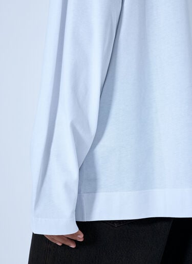LN-CC® - Dries Van Noten: Hegon Long Sleeve Polo Shirt - White Dries Van Noten Hegon Long Sleeve Polo Shirt White dvn0165014