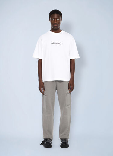 Off-White Scribble Arrow Skate Logo T-Shirt White ofw0162026