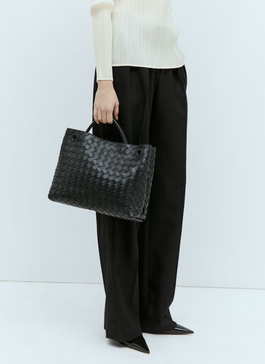 Bottega Veneta 미디엄 안디아모 핸드백 블랙 bov0255096