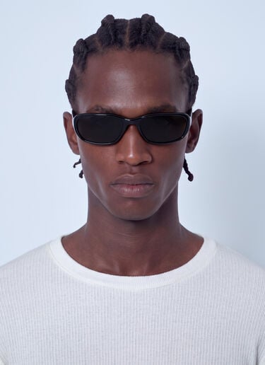 LN-CC® - Gentle Monster: Hills 01 Wraparound Sunglasses - Black Gentle Monster Hills 01 Wraparound Sunglasses Black gtm0366016
