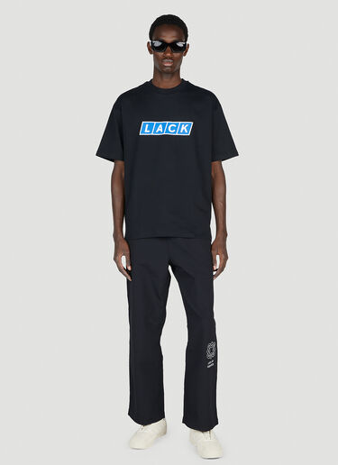 Lack of Guidance Logo Embroidery Track Pants Black log0152002