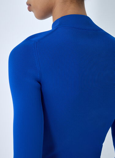 Jil Sander Mockneck Sweater Blue jil0264034