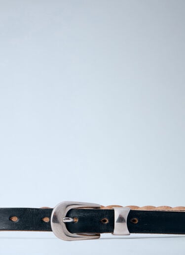 Our Legacy 2 cm Braided Belt Black our0164049