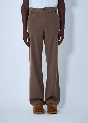 Dries Van Noten Penny Cotton Pants Brown dvn0162011