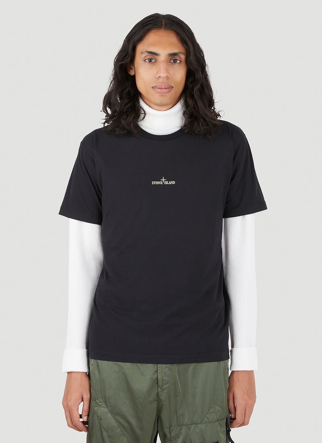 Stone island back on sale print t shirt
