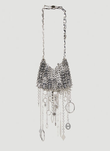 Rabanne 1969 Nano Shoulder Bag Silver pac0252033