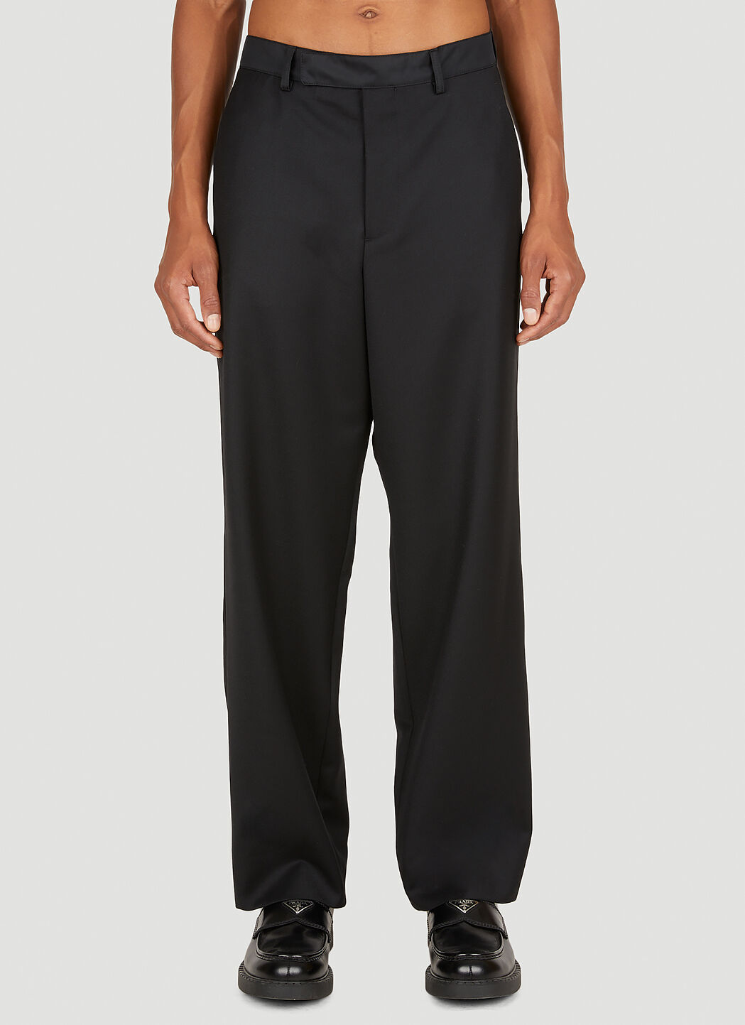 Prada gabardine shop track pants