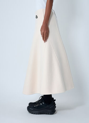Panelled Wool-Blend Maxi Skirt Moncler + Jil Sander Panelled Wool-Blend Maxi Skirt White mjl0262003