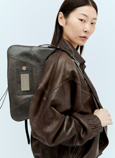 Acne Studios プラットショルダーバッグ ブラック acn0256006