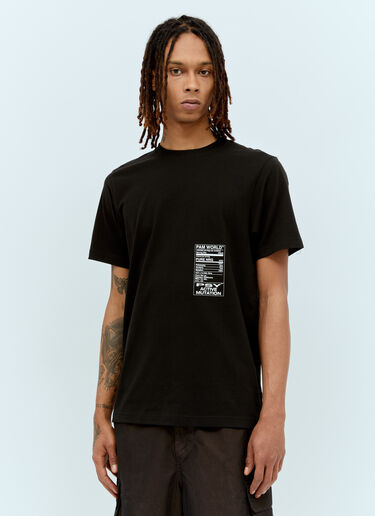 P.A.M. Logo Print T-Shirt Black pam0357005