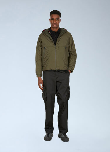 Moncler Stripe Trims Polo Shirt Black mon0149019