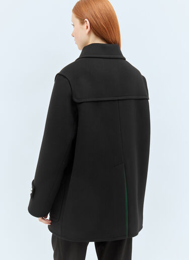 Batavia Wool Coat Gucci Batavia Wool Coat Black guc0258009