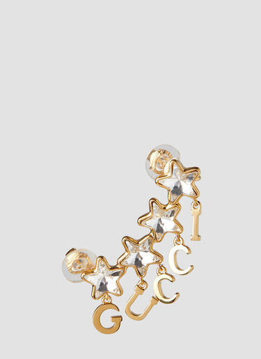 Gucci Logo Script 耳环 金色 guc0247162