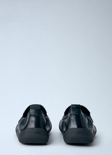 LN-CC® - Prada: Leather Slip-On Loafers - Black Prada Leather Slip-On Loafers Black pra0166015