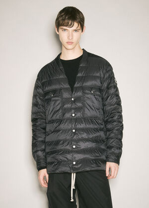 Moncler x Rick Owens Collarless Down Jacket Black mcs0358010