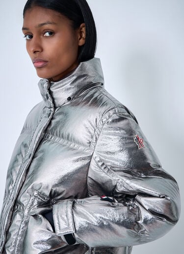 Moncler Grenoble Celaque Short Down Jacket Silver mog0262009